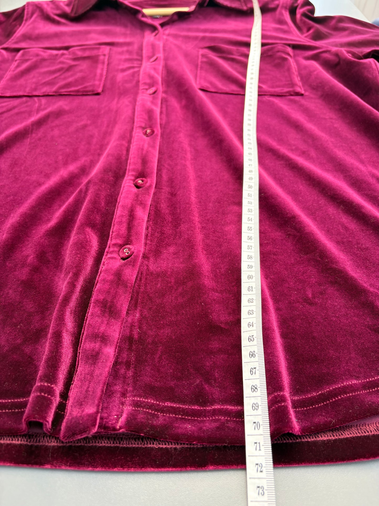 Sosandar Velvet Shirt Size 18