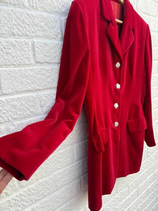 Vintage Velvet Jacket Size 14/ 16