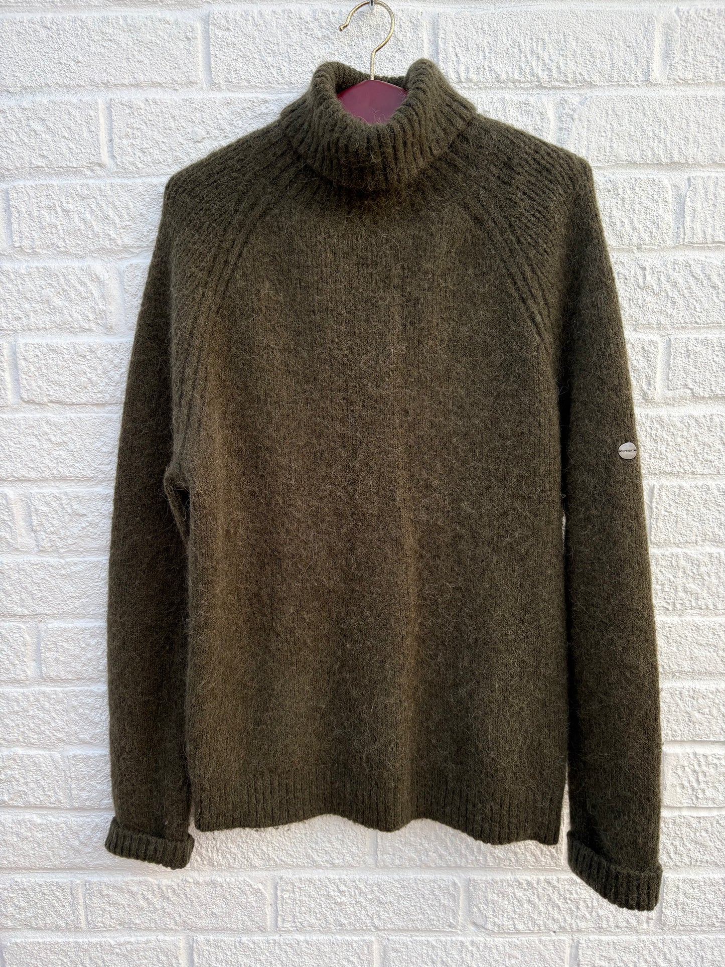 Superdry Alpaca Wool Jumper Size Large