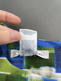 Oscar De La Renta Blue/ Green Shift Dress Size UK 18
