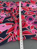 Crew Clothing Navy/ Red/ Pink Floral Shirt Dress Size UK 8