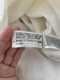 Zara New Ivory Midi Length Textured Dress Size Medium