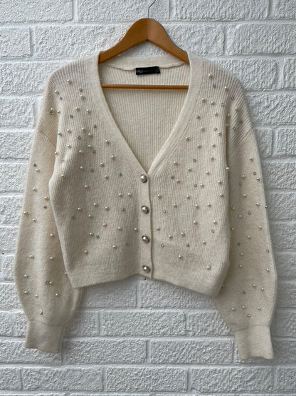 M&S Beaded Cardigan Size XS