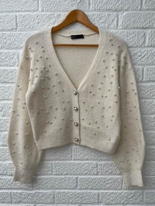 M&S Beaded Cardigan Size XS