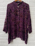 Wall London Oversized Silk Mix Top Size 0/ S