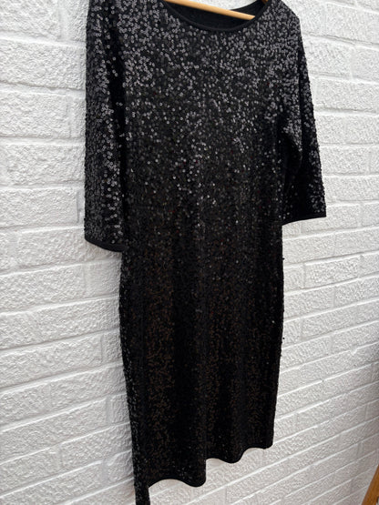 Jaeger Wool Sequin Dress Size Large