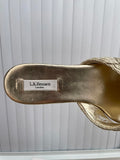 L.K.Bennett New Gold Sandals Size UK 3.5