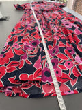 Crew Clothing Navy/ Red/ Pink Floral Shirt Dress Size UK 8