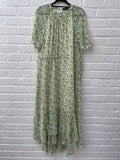 ME+EM Green Floral Print Maxi Dress Size UK 16