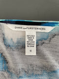 Diane Von Furstenberg Silk Wrap Dress Size UK 14