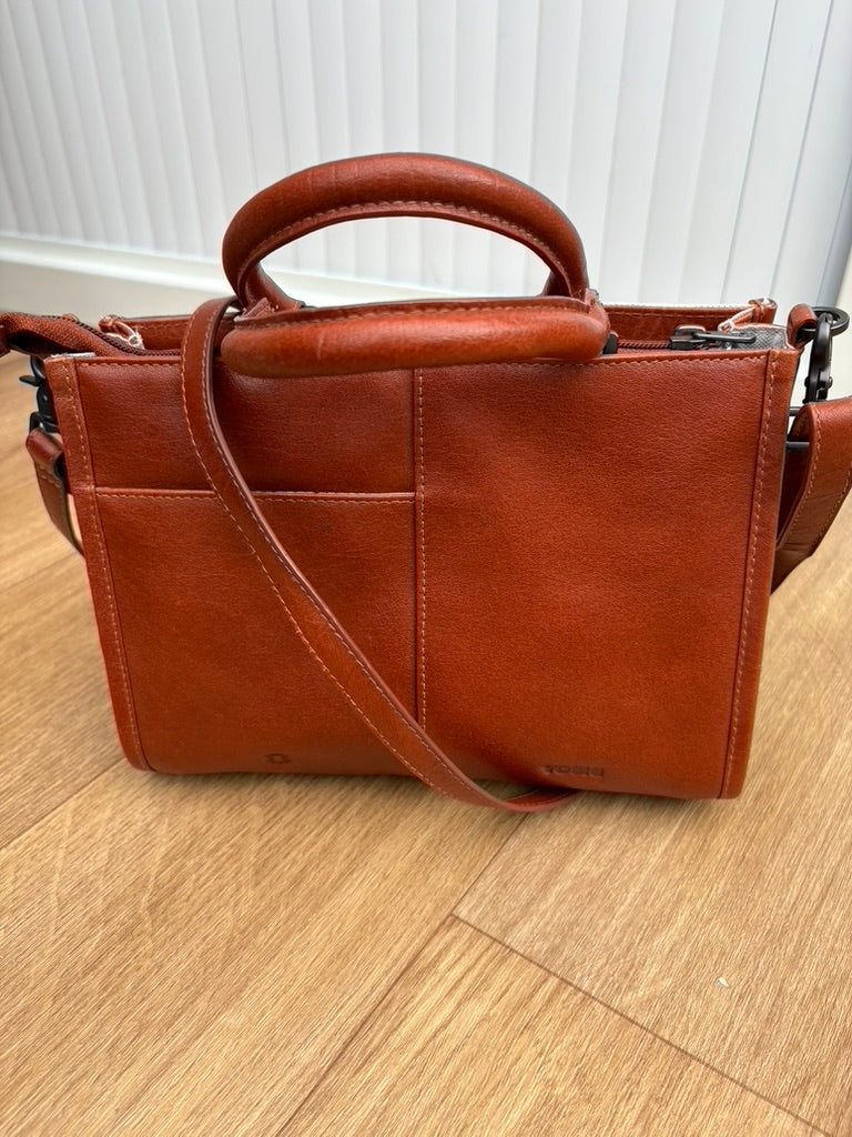 Yoshi Leather & Canvas Sunflower Bag