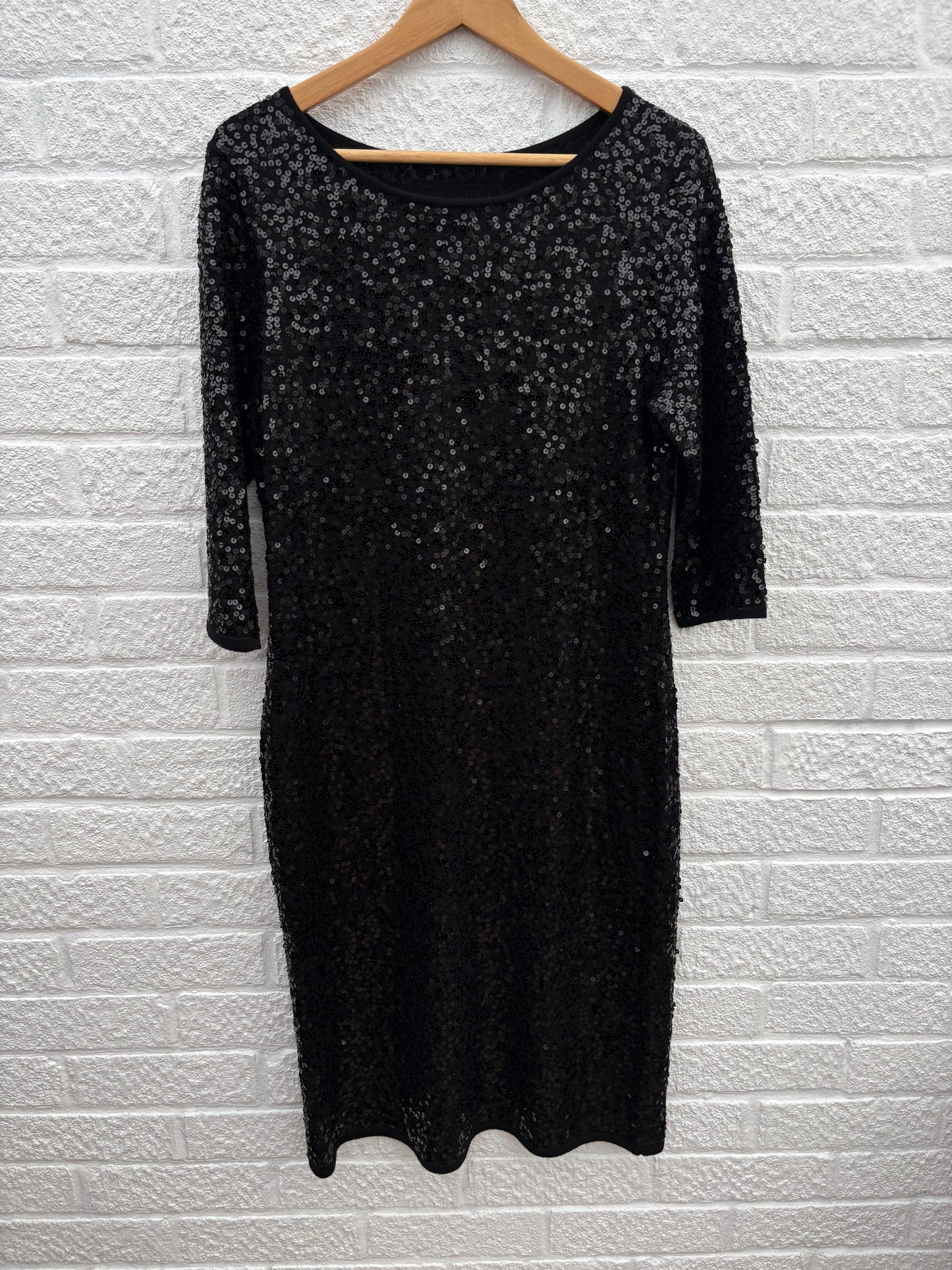 Jaeger Wool Sequin Dress Size Large