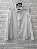 Brora Organic Cotton White Shirt Size UK 16