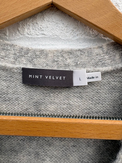 Mint Velvet Wool Blend Waistcoat & Scarf Size Large