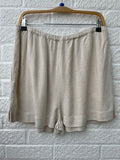 Hush Linen Mix Shorts Size Large