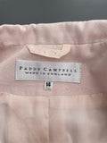 Paddy Campbell Pink Shot Silk Knee Length Dress & Coat Size UK 14/ 16