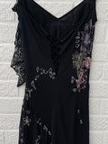 Karen Millen Vintage Silk Dress Size UK 12