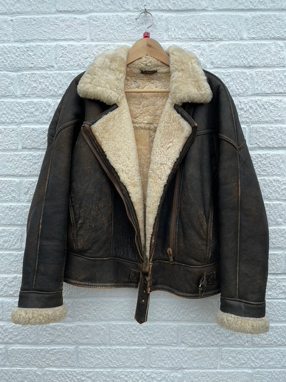 Vito Fratelli Vintage Sheepskin Jacket Size 12