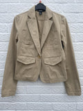 DKNY Beige Cotton Jacket Size 10