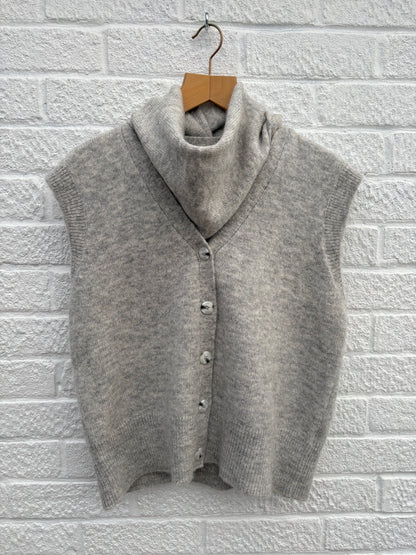 Mint Velvet Wool Blend Waistcoat & Scarf Size Large
