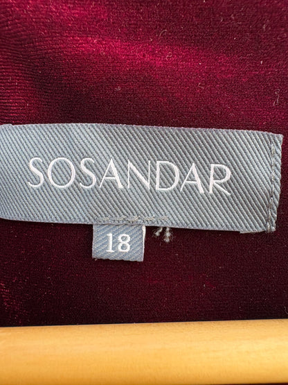 Sosandar Velvet Shirt Size 18