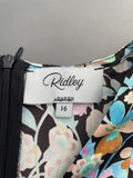 Ridley London Silk Midi Dress Size 16