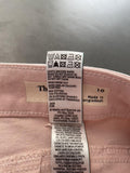 M&S New Pink Stretch Denim Shorts Size UK 10