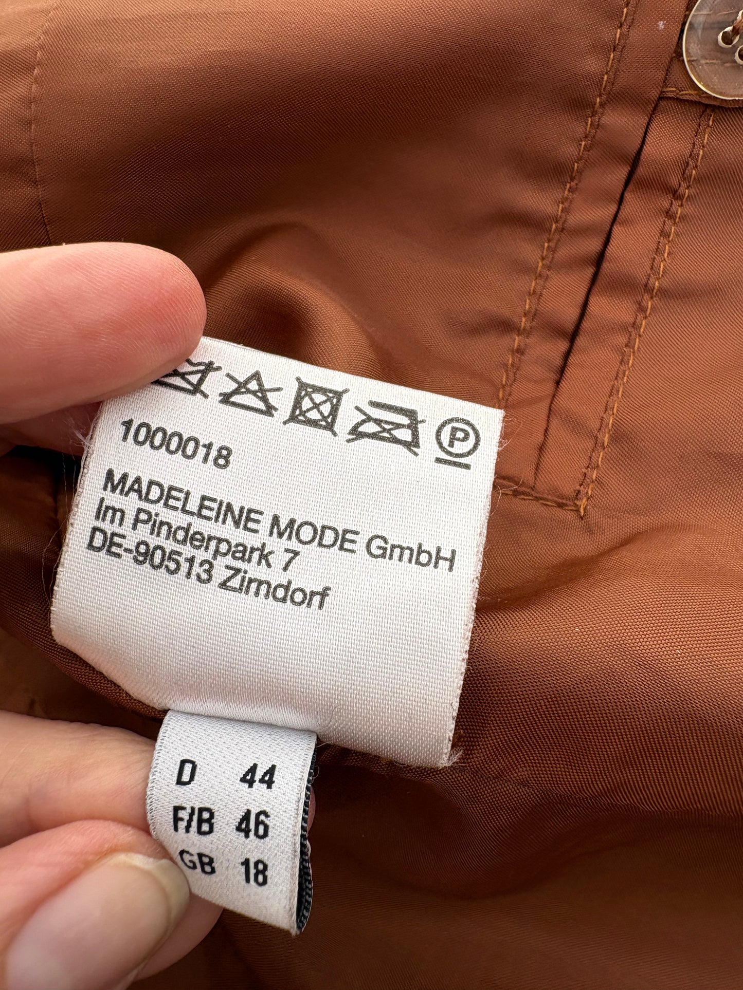 Madeleine Leather Jacket Size 18