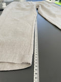Whistles Barrel Leg Cropped Linen Trousers Size 16