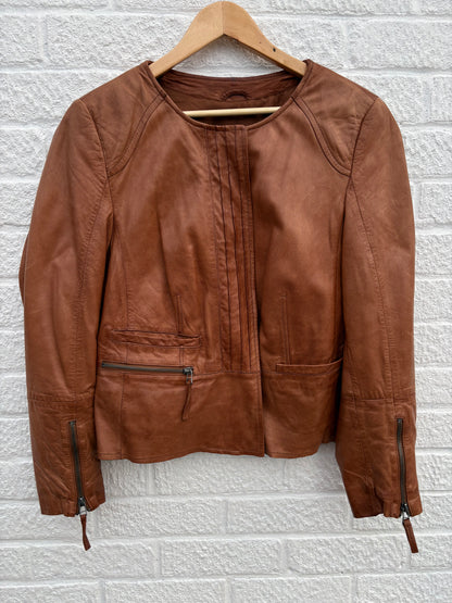 Madeleine Leather Jacket Size 18