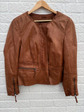 Madeleine Leather Jacket Size 18