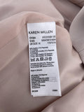 Karen Millen Pink/ Black Knee Length Fitted Dress Size UK 16