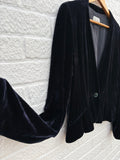 Jigsaw Silk Blend Velvet Jacket Size 16