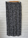 Whistles Wide Leg Cropped Trousers Size UK 16