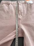 M&S New Pink Stretch Denim Shorts Size UK 10