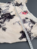 Chi Chi New Cream/ Black Knee Length Fit & Flare Dress Size UK 16