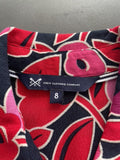 Crew Clothing Navy/ Red/ Pink Floral Shirt Dress Size UK 8