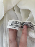 Zara New Ivory Midi Length Textured Dress Size Medium