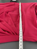 Gina Bacconi Knee Length Pink Stretch Dress Size UK 14