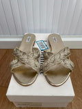 L.K.Bennett New Gold Sandals Size UK 3.5