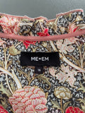 ME+EM William Morris Peony Print Maxi Dress Green/ Red Size UK 16