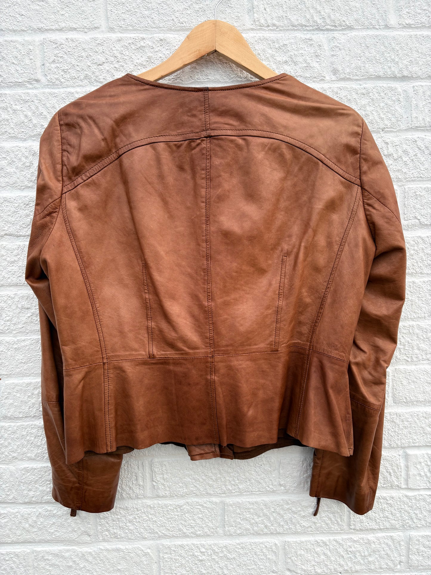 Madeleine Leather Jacket Size 18