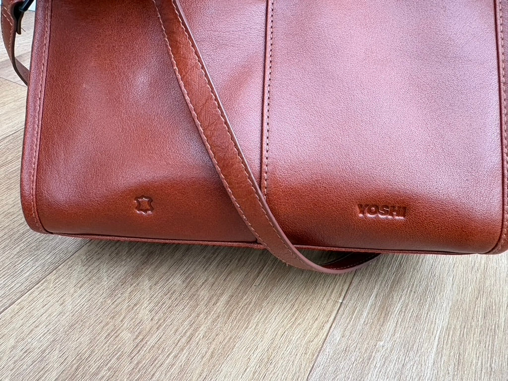 Yoshi Leather & Canvas Sunflower Bag