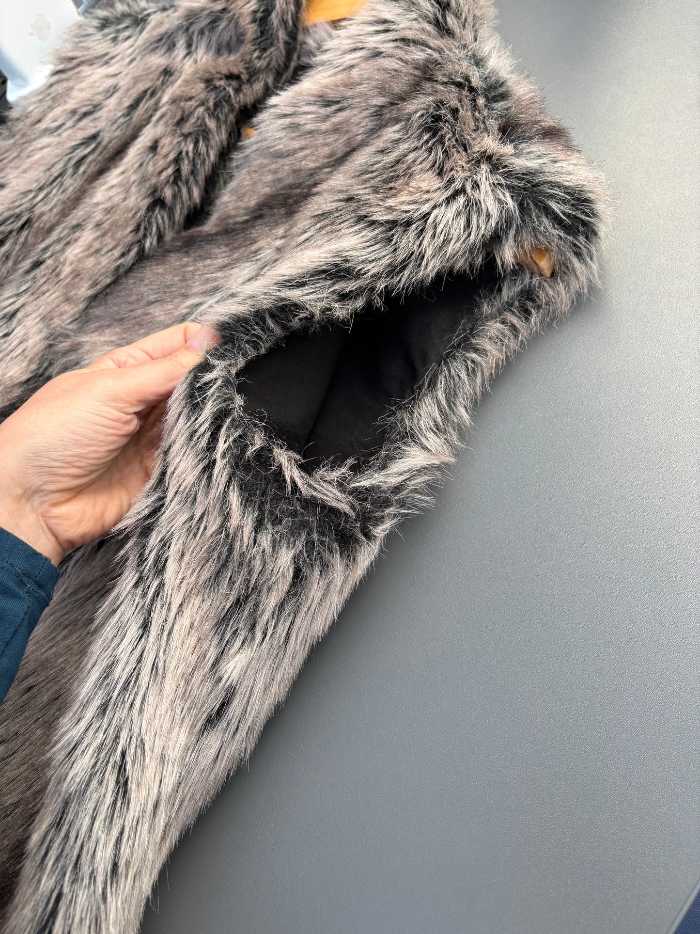Suzanne Bettley Faux Fur Gilet Size Large
