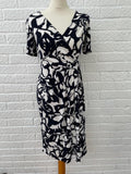 Planet Navy/ White Floral Dress Size UK 10