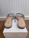 Reiss New Silver Sandals Size UK 4