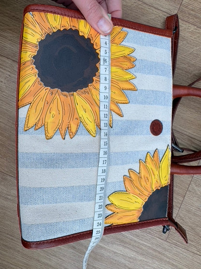 Yoshi Leather & Canvas Sunflower Bag