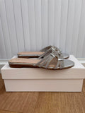 Reiss New Silver Sandals Size UK 4