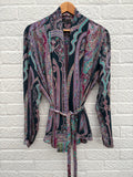 Etro Paisley Belted Top Size 16