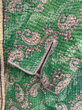 Unbranded Indian Cotton Long Green Jacket Size XL